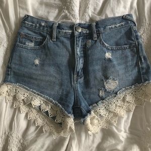 Free people denim shorts